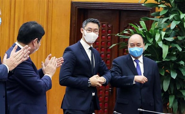 越南政府总理阮春福会见前德国副总理罗斯勒