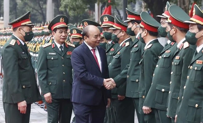 国家主席阮春福：推进研究和发展越南军事艺术和文化