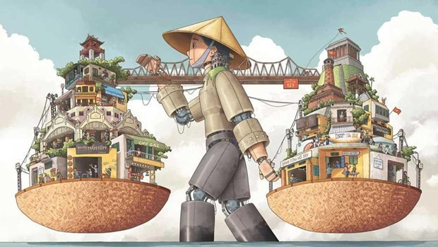 年轻人艺术镜头下与感知中的河内创意城市展开展