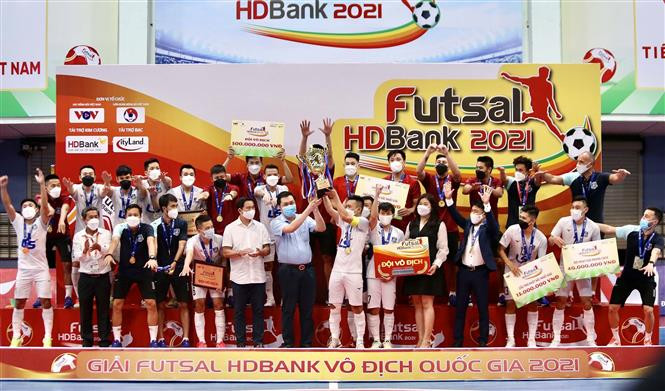 2021 年HDBank杯全国室内五人制足球全国锦标赛：泰山南队荣获冠军