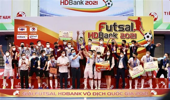 2021 年HDBank杯全国室内五人制足球全国锦标赛：泰山南队荣获冠军