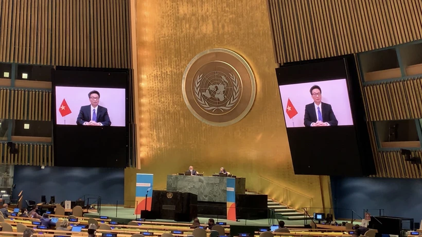越南在2021年联合国大会艾滋病问题高级别会议上分享经验
