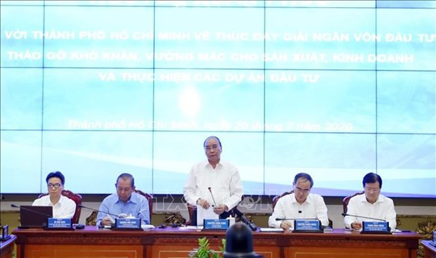 阮春福：胡志明市应注重加快公共投资到位进度 成功实施2020年经济社会发展计划