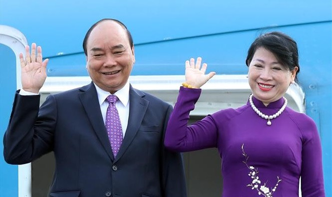 越南国家主席阮春福启程对老挝进行正式友好访问
