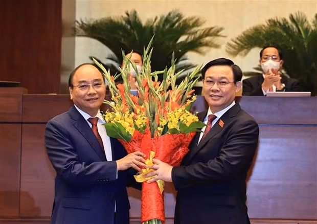第十五届国会第一次会议：阮春福同志再次当选国家主席职务
