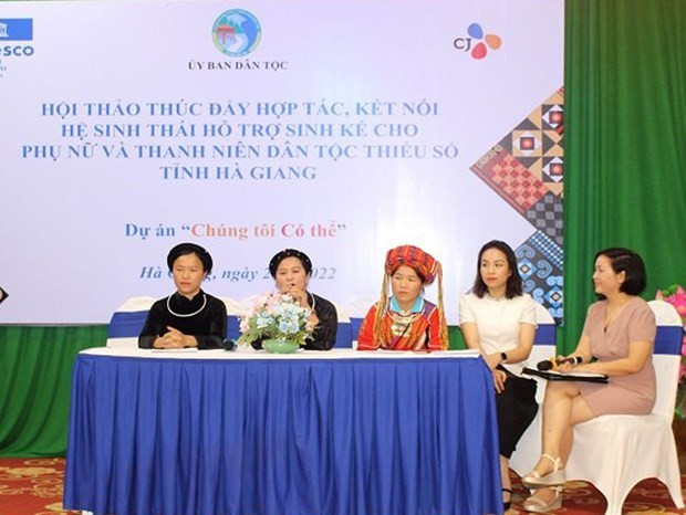 加强对河江省少数民族妇女和青年的生计支持