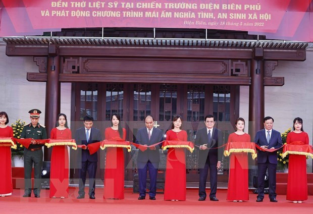国家主席阮春福出席奠边府战场烈士祠堂落成典礼