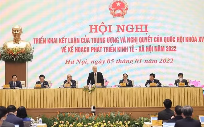 政府与各地方视频会议举行 阮富仲总书记等党和国家领导出席