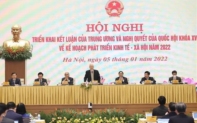 政府与各地方视频会议举行 阮富仲总书记等党和国家领导出席