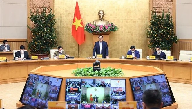 政府总理范明政就防疫工作与全国63省市主持召开视频会议