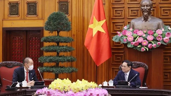 越南政府总理范明政会见世卫组织西太平洋地区主任葛西健