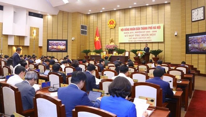 河内市第十六届人民议会第十一次会议开幕