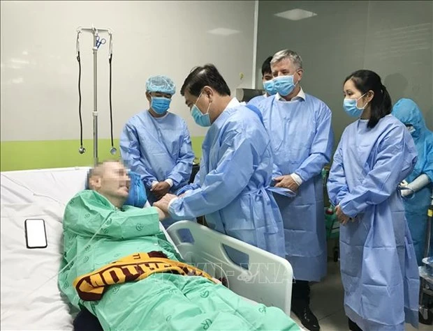 第91号患者身体状况恢复良好对医务人员表达诚挚的感谢