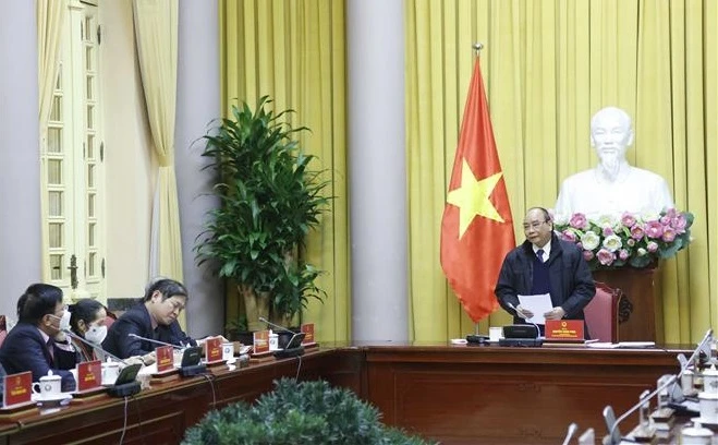  阮春福会见越南经济科学协会的专家和科学家