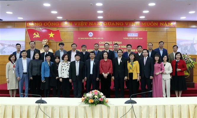 越通社与老街省加强新闻宣传合作