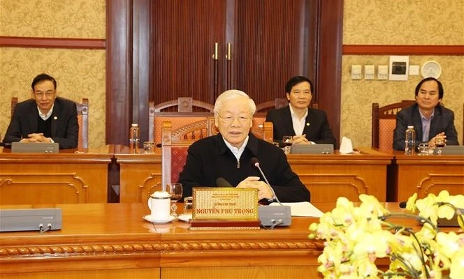 阮富仲总书记主持召开中央书记处会议评估2022年壬寅春节组织工作