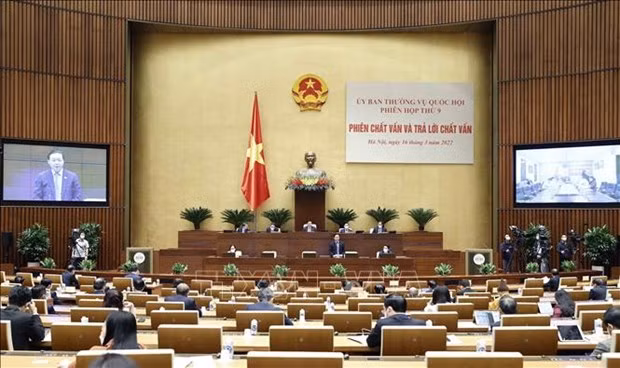越南第十五届国会常务委员会第九次会议：针对中标废除押金行为 需要严厉处罚机制 ảnh 1