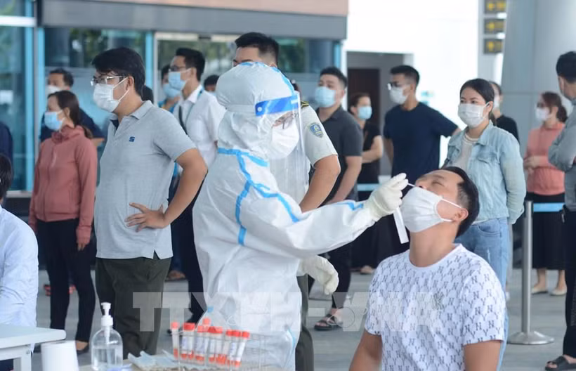 新冠肺炎疫情：岘港市为各高科技园区劳动者进行新冠病毒检测