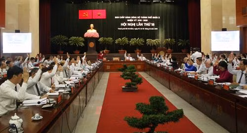 越共胡志明市第十届委员会第十八次全体会议开幕
