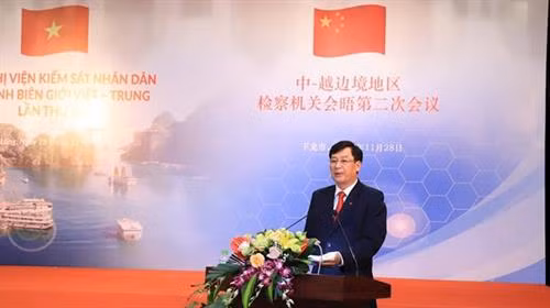 越中边境地区检察机关会晤第二次会议在广宁省举行