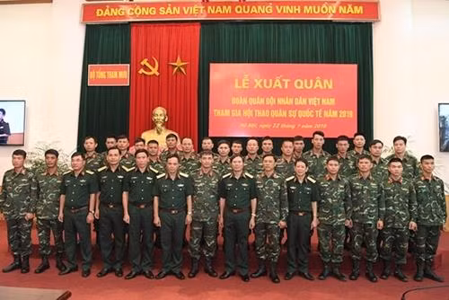 越南人民军出兵参加2019年国际军事比赛