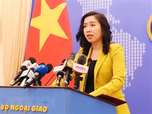 越南外交部发言人黎氏秋姮。图自越通社