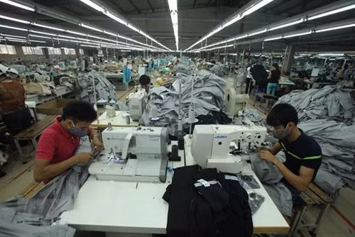 资料图：纺织品服装是越南对美出口额最高的商品。图自越通社