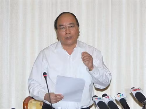 越南政府总理阮春福。(图片来源:越通社) 越南政府总理阮春福。(图片来源:越通社)