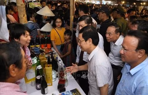 2019年乂安国际旅游饮食文化节的展位。图自越通社 2019年乂安国际旅游饮食文化节的展位。图自越通社