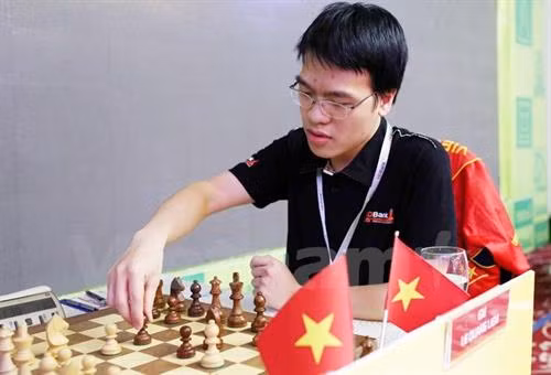 越南棋手黎光廉。（图片来源：越通社）