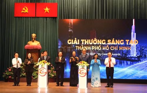 2019年胡志明市创新奖启动仪式。图自越通社 2019年胡志明市创新奖启动仪式。图自越通社