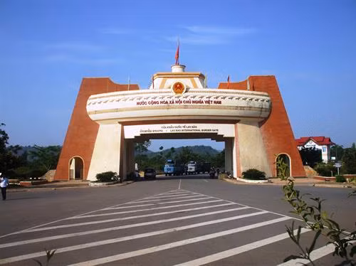 越南劳保国际口岸。图自互联网 越南劳保国际口岸。图自互联网