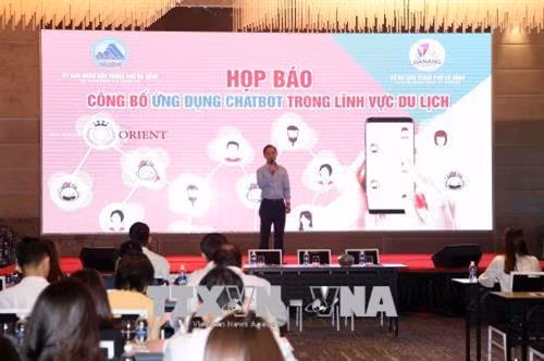 岘港市正式推出“岘港旅游观光APP”。(图片来源:越通社) 岘港市正式推出“岘港旅游观光APP”。(图片来源:越通社)