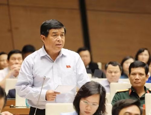 计划与投资部部长阮志勇已参加答复。（图片来源：越通社）
