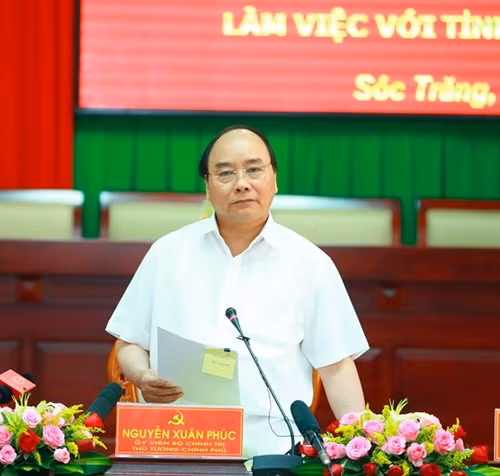 越南政府总理阮春福。(图片来源:越通社) 越南政府总理阮春福。(图片来源:越通社)