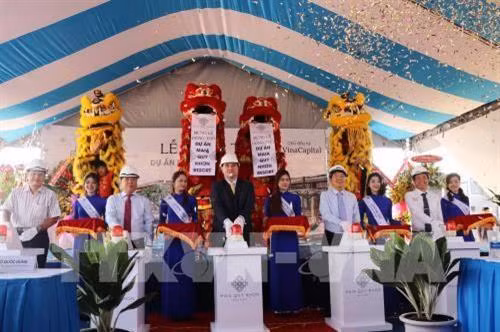 Maia Quy Nhon Beach Resort动工仪式。图自越通社 Maia Quy Nhon Beach Resort动工仪式。图自越通社