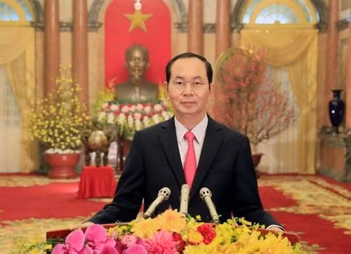 越南国家主席陈大光(图片来源：越通社)