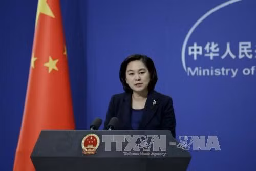 中国外交部发言人华春莹。(图片来源:越通社) 中国外交部发言人华春莹。(图片来源:越通社)