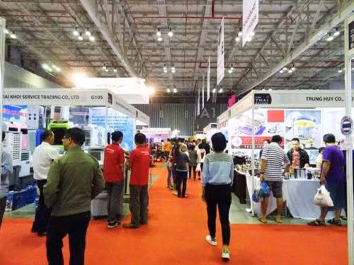 资料图：2017年展会场景（图片来源：越通社）