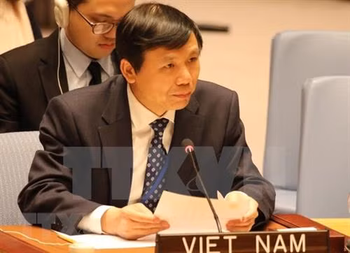 越南驻联合国代表团团长邓廷贵大使。图自越通社 越南驻联合国代表团团长邓廷贵大使。图自越通社