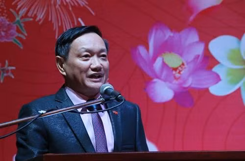 越南驻老挝大使阮伯雄。图自越通社 越南驻老挝大使阮伯雄。图自越通社
