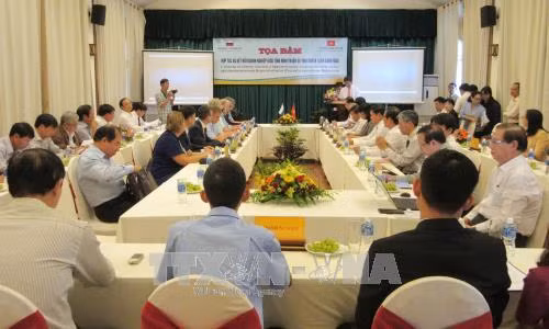 接洽会场景。(图片来源:越通社) 接洽会场景。(图片来源:越通社)