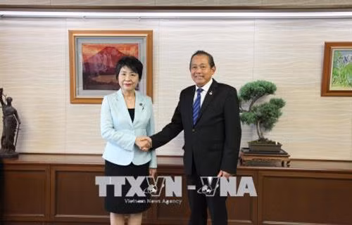 越南政府常务副总理张和平对日本进行工作访问 ảnh 2 越南政府常务副总理张和平对日本进行工作访问 ảnh 2