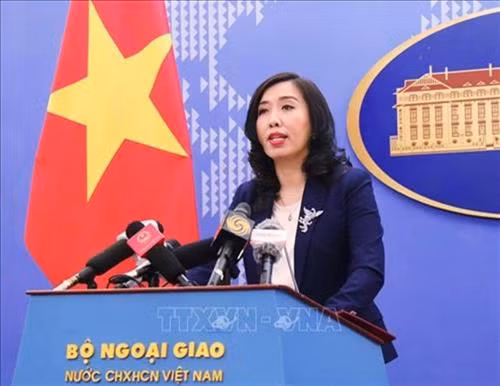 越南外交部发言人黎氏秋姮。图自越通社 越南外交部发言人黎氏秋姮。图自越通社