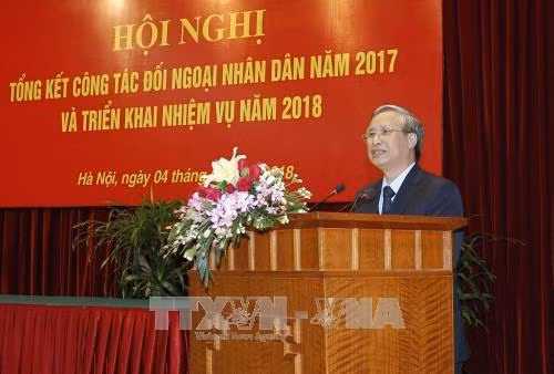 陈国旺在会议上发言。(图片来源:越通社) 陈国旺在会议上发言。(图片来源:越通社)