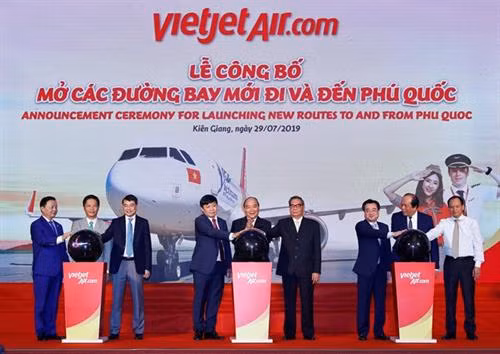 越捷公布飞往富国岛和从富国起飞的六条航班。图自图自越捷航空 越捷公布飞往富国岛和从富国起飞的六条航班。图自图自越捷航空