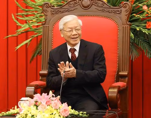 越共中央总书记阮富仲。(图片来源:越通社) 越共中央总书记阮富仲。(图片来源:越通社)