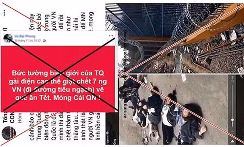 7名越南公民在越中边境地区死亡的消息不实。图自互联网 7名越南公民在越中边境地区死亡的消息不实。图自互联网