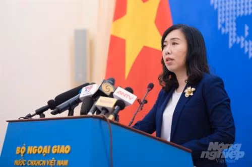 越南外交部发言人黎氏秋姮。图自互联网 越南外交部发言人黎氏秋姮。图自互联网