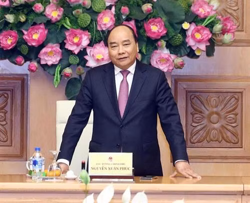 越南政府总理阮春福。图自越通社 越南政府总理阮春福。图自越通社